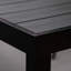 8 table de patio de 75 po x 35 po, pieds et cadre rectangulaires en aluminium avec plateau en faux bois 8 pieds et plateau d'extérieur de 35 po, noir, idéal pour le jardin