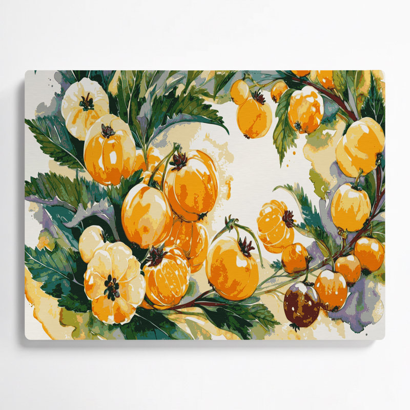 Art mural en métal Fruit, H 11 po x l 14 po