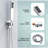 8 Inch Rainfall Shower System With High Pressure Handheld Shower Head, Bathroom Mixer Shower Set, Wall Mounted Shower Faucet With Tub Spout-119401819