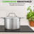 NutriChef 3 Quarts Stainless Steel Stock Pot