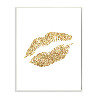 Lulusimonstudio 'Glitter Lips Glam' Graphic Art Print