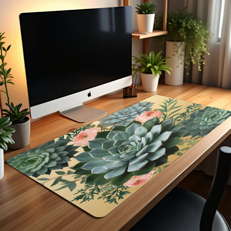 Polyester Desk Pad, 14.4x12.1