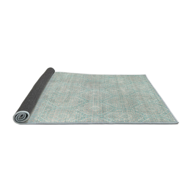 Tapis abstrait gris, Rond 5 pi