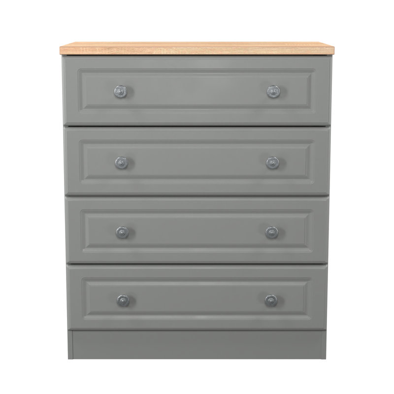 74cm W 4 - Drawer Chest of Drawers, Grey