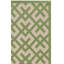 Tapis intérieur / extérieur beige / vert à motif géométrique Arneshia-20794068