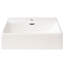 Meuble-lavabo de 20 pouces avec lavabo en céramique et petite tablette suffisante - Style moderne pour les salles de bain compactes