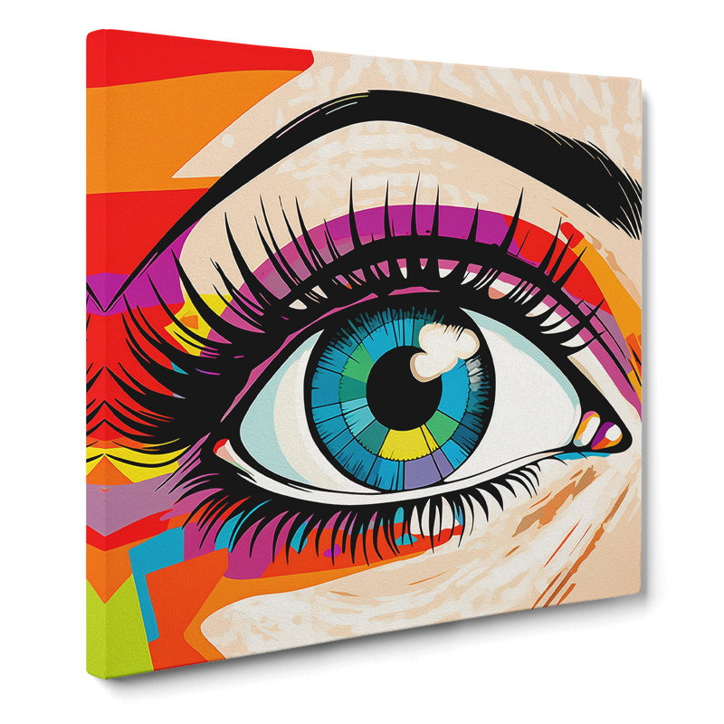 Eye Pop No.2 - No Frame Print, 50cm H x 50cm W x 3cm D