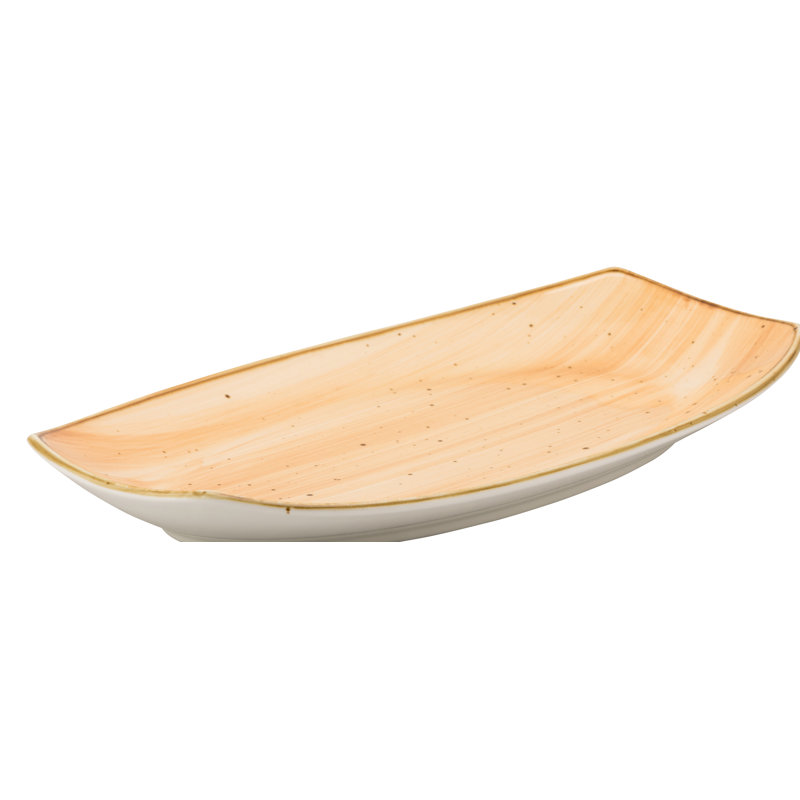 Ten Strawberry Street Santa Fe Rectangle Maize Platter, Orange