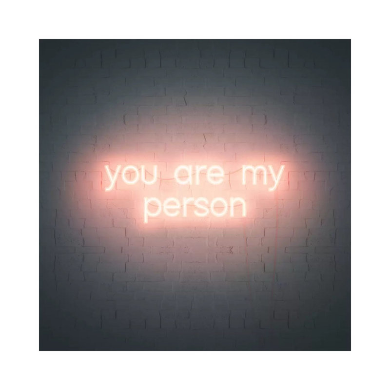 «Neon Love IV» par Grace Popp - impression d'art textuel, H 26 po x l 26 po x P 1,5 po, Toile tendue, Aucun mat