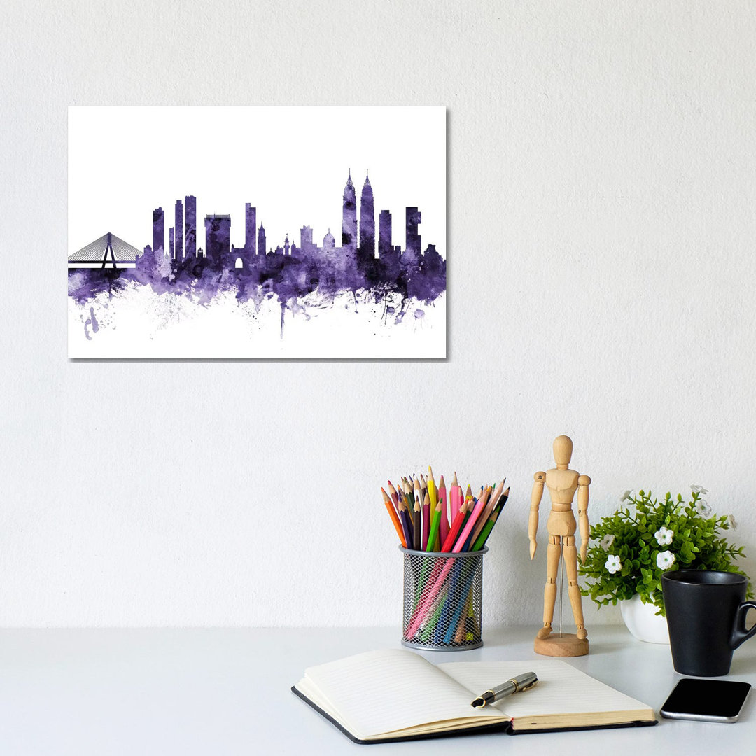 Mumbai (Bombay), India Skyline by Michael Tompsett - Wrapped Canvas Print