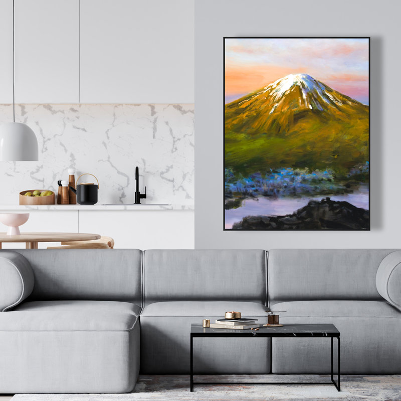 «Landscape Mount Fuji», toile encadrée décorative pour chambre à coucher