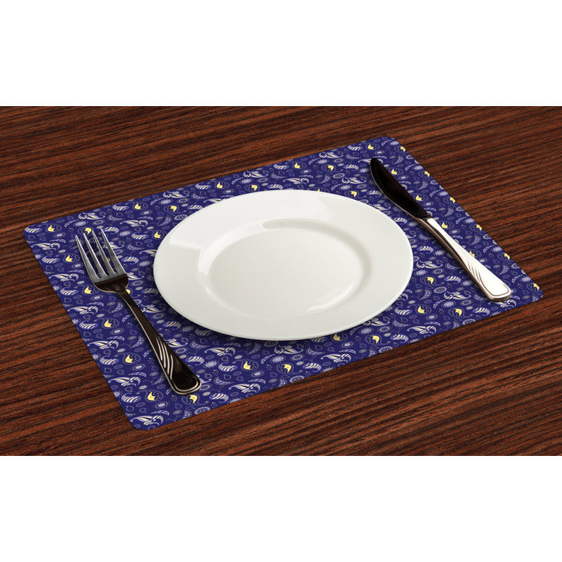 Polyester Abstract Rectangle Placemat