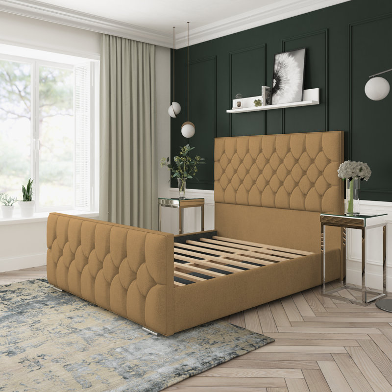 Upholstered Bed, Latte, Super King (6')