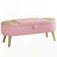 Banc de rangement avec repose-pieds avec couvercle à fermeture en douceur, grande capacité de 44 po, tissu 3D moelleux et bois massif pour le salon, le vestibule, la chambre à coucher-1707207911