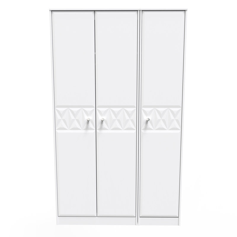 Clintonville 3 Door Wardrobe, White