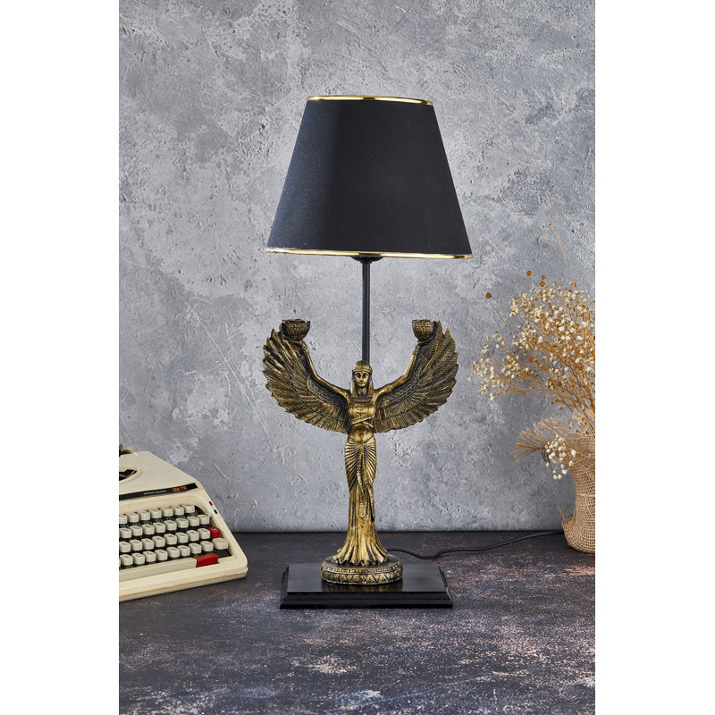 Lampe de table, Or, Noir