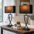 21'' Minimalist Table Lamp Set Of 2, Rectangular Linen Shades-1081453845-1081453847