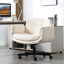 Fauteuil en croix avec 6 vitesses réglables, roues et salon pour le bureau à domicile Salle de conférence confortable avec motif de pivotement en milieu de travail et roues