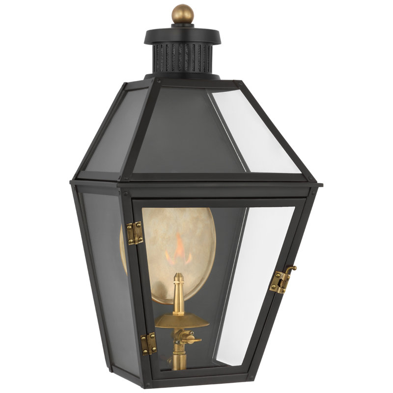 Stratford Gas 1 - Light Outdoor Wall Lantern, 18" H x 10" W x 8.25" D