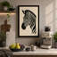 Zebra in Profile Minimalist - Wrapped Canvas-349014752-349014753
