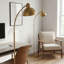 Lampe sur pied arquée 64 po Coyan