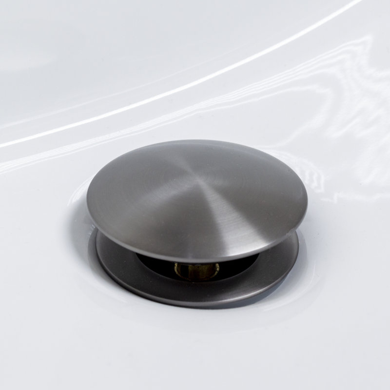 Drain escamotable avec trop-plein en bronze industriel