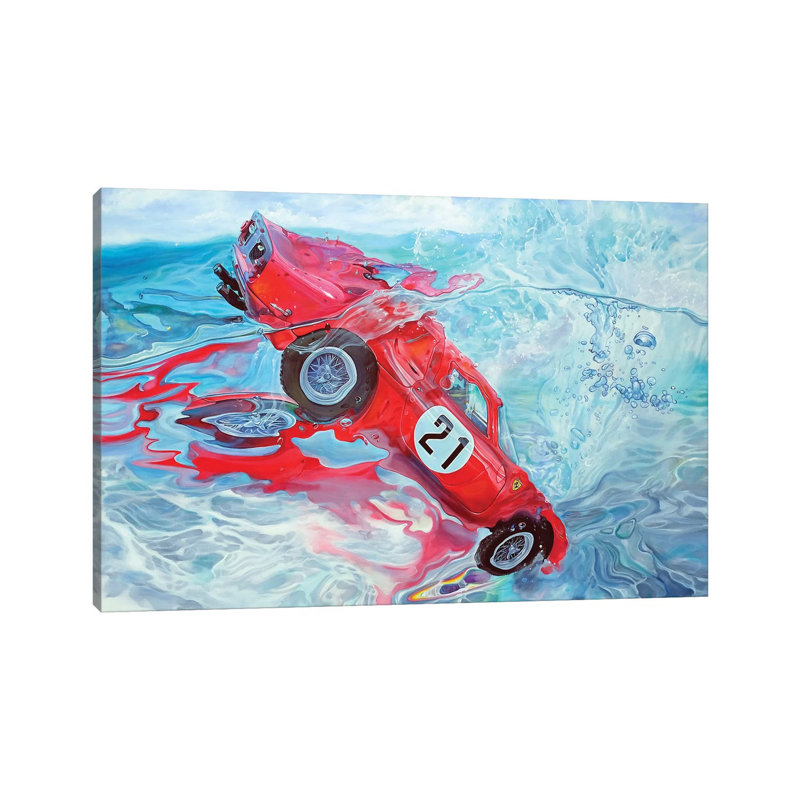 Ferrari No. 21 by Marcello Petisci - Wrapped Canvas Print, 66.04 cm H x 45.72 cm W x 3.175 cm D
