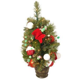 Arbre de Noël artificiel illuminé 2 pi avec lumières Candy