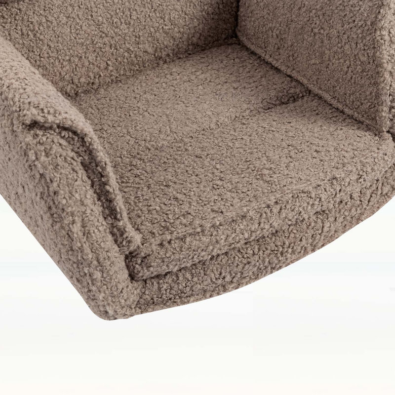 Fauteuil de bureau ergonomique pivotant à dossier épais pour le bureau à domicile, le meuble-lavabo et le salon, Brun ourson