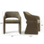 Chaise d'appoint rembourrée et imperméable en tissu-229199362