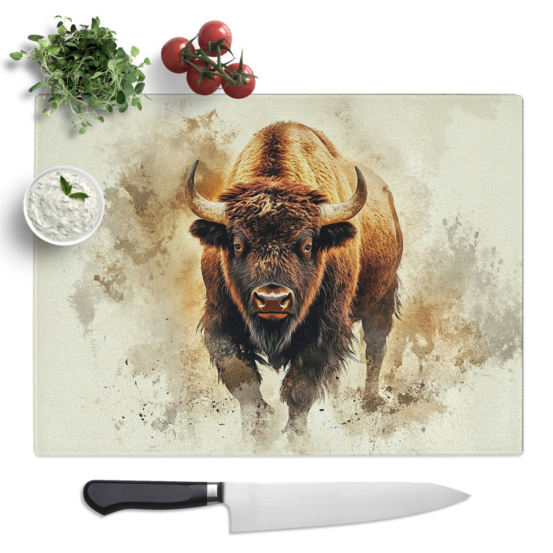 Bison Vol.5  Glass Chopping Board