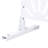 Privacy Screen For Outdoor Areas - 76"x48" White Metal Versatile Indoor Decor