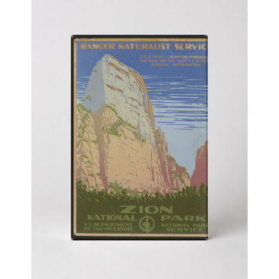 Zion National Park - Ranger Naturalist Service (c. 1938) - affiche WPA rétro, art mural sur toile