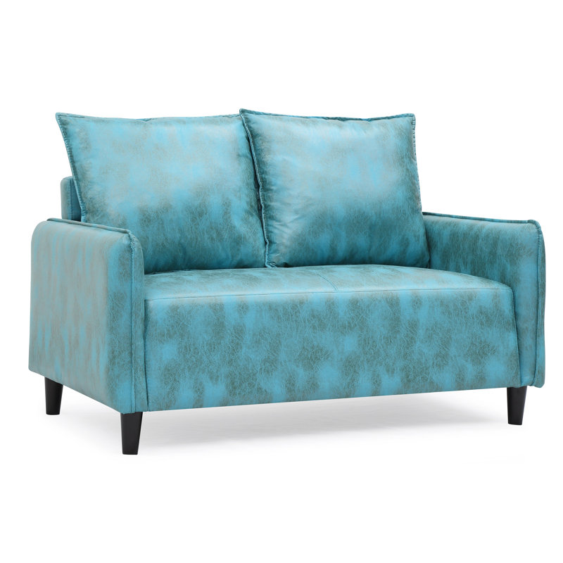 Jordyn Upholstered 51.6'' Loveseat, Blue