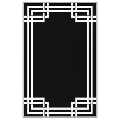 Tapis d'entrée de qualité supérieure, 2,6 x 4,9 pieds, 100% polyester, 650 gr / m² | Pois antibactérien antidérapant en PVC, d'une hauteur de poils de 0,3 po | Lavable à la machine, impression numérique 3D, durable et élégante pour la décoratio