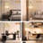 Rattan Arc Floor Lamp With Remote, Dimmable LED, 3 Color Temperatures, Adjustable Height & Angle