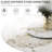 7-Piece 59.05" Modern Round Sintered Stone Lazy Susan Dining Table Set With 6 PU Leather Chair-845761146-845761147