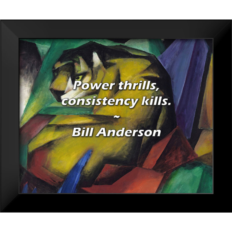 Bill Anderson Quote: Power thrills, consistency kills.