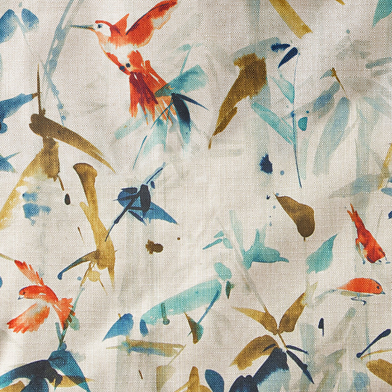 Hummingbird Eclectic Polyester Floral Duvet Cover & Insert, Cal.King Duvet Cover & Insert +5 Additional Pieces
