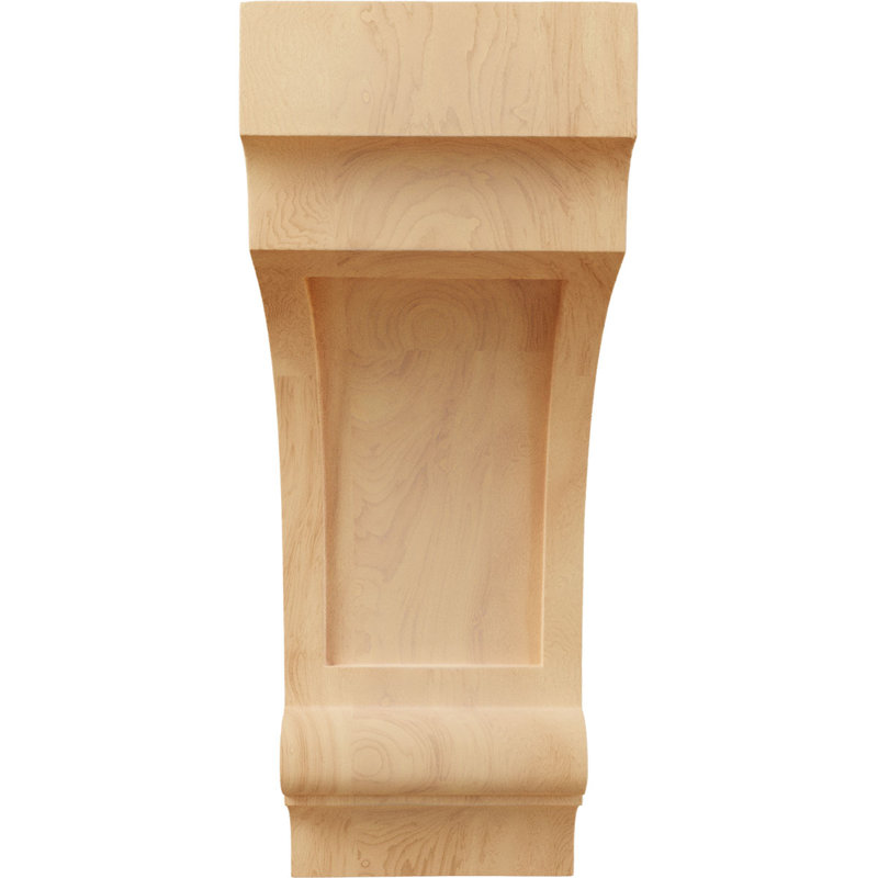 Corbeau en bois Diane, Chêne rouge, H 14 po x l 5,50 po x P 7 po