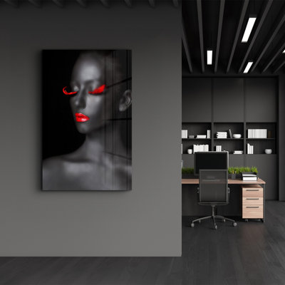 Élégante peinture murale en verre trempé de 13,8 po x 21,7 po | 100% verre trempé, épaisseur: 0,16 pouce | Imprimé UV pour des couleurs éclatantes | Parfait pour la décoration intérieure, le salon et les espaces de bureau