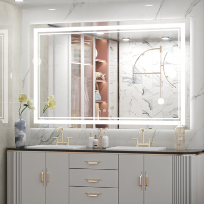 Miroir de salle de bain / meuble-lavabo Adorna