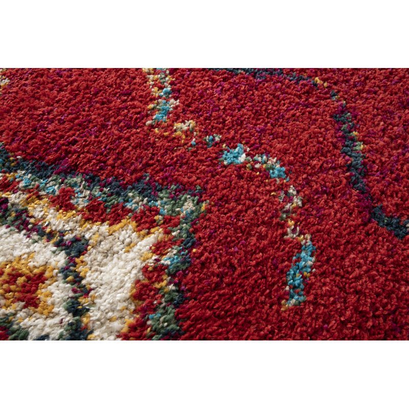 Bothwell Geometric Shag Area Rug, Rectangle 140 cm x 200 cm