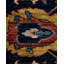 Tapis unique bleu / noir / rouge 6 pi 1 po x 8 pi 10 po Demontra