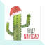 « feliz navidad cactus », impression sur toile tendue