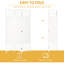 Paravent pliable à 3 panneaux, cloison en fibre ondulée blanche pour bureau à domicile, décoratif et pratique, aéré