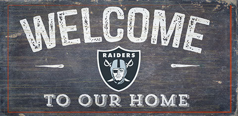 Décoration murale welcome NFL, Raiders d'Oakland