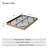 Queen Floating Bed Frame With Led Lights, Modern Fluted Floating Bedframe With Metal Slats-1215208129