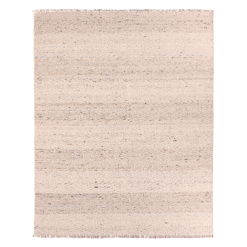 Jaipur Living Klarna LEO04 Handmade Stripes Beige and Cream Area Rug (8'x10'), Rectangle 10' x 14'