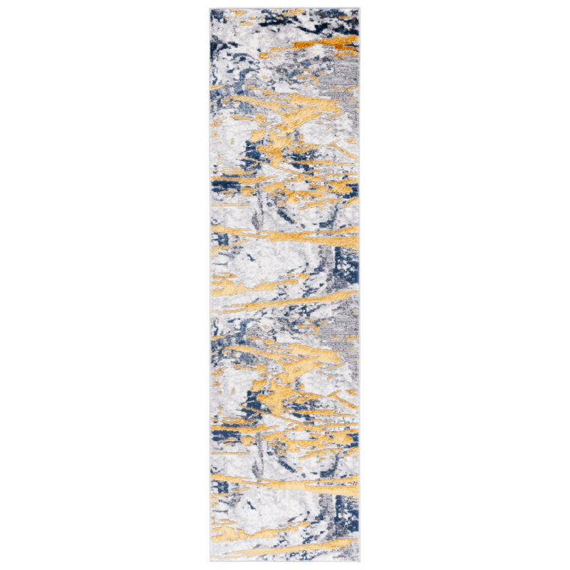 Tapis abstrait Anir Performance Performance, Tapis de couloir 2 pi 2 po x 8 pi